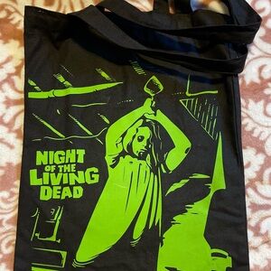 Night of the Living Dead Black and Green Tote Bag